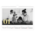 Fotokalender A4 Enkel — Stora nummer i glitter [Januari]