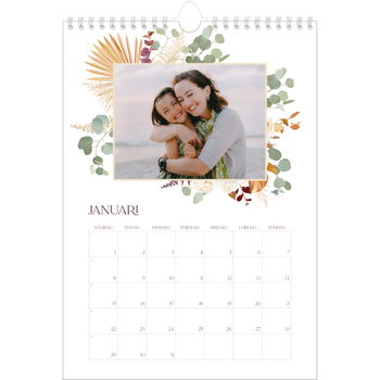 Fotokalender A4 Enkel — Bohemisk stil
