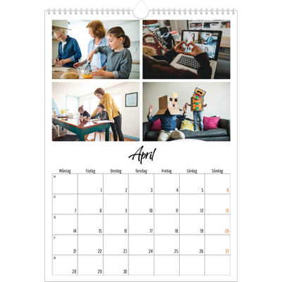 A3 Årskalender — Boken om mig [April]