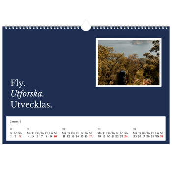 Fotokalender A3 Enkel — Redaktionell Jord