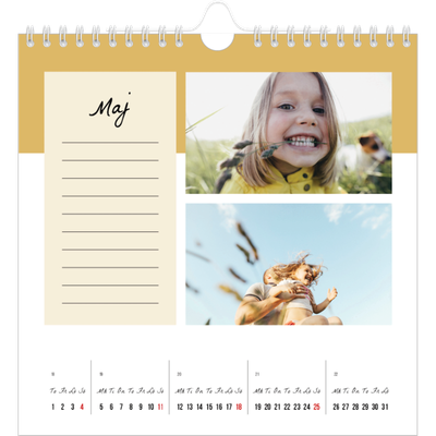 Årskalender kvadratisk — Kalenderlista [omslag]