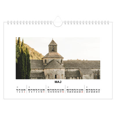 Fotokalender A4 Enkel — Enkel bild [omslag]