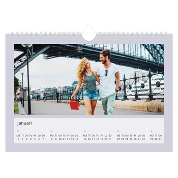 Fotokalender A4 Enkel — Snygga färger