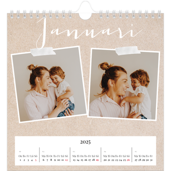 Fotokalender Kvadratisk — Scrapbook kalender