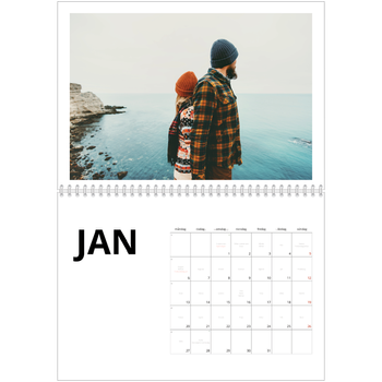 Fotokalender A3 Klassisk — Vit kalender