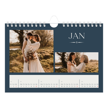 Fotokalender A5 Enkel — Skiffer & seriffer