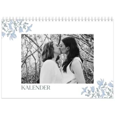 Fotokalender A3 Klassisk (30 x 40 cm) — Elegant blommig [omslag]