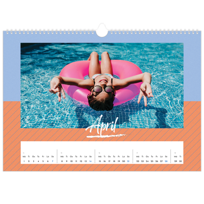 Fotokalender A3 Enkel — Färg och mönster [April]
