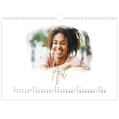 Fotokalender A3 Enkel — Fotoeffekter [April]