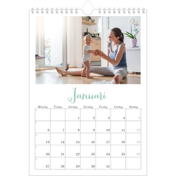 Fotokalender A4 Enkel — Hej världen