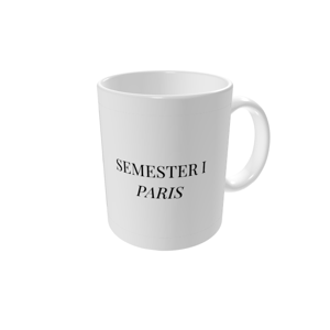 Fotomugg — Paris i svartvitt