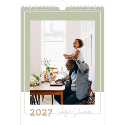 Fotokalender A4 Enkel (20 x 30 cm) — Kalender i naturfärger [omslag]