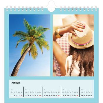 Fotokalender Kvadratisk — Skarpa färger