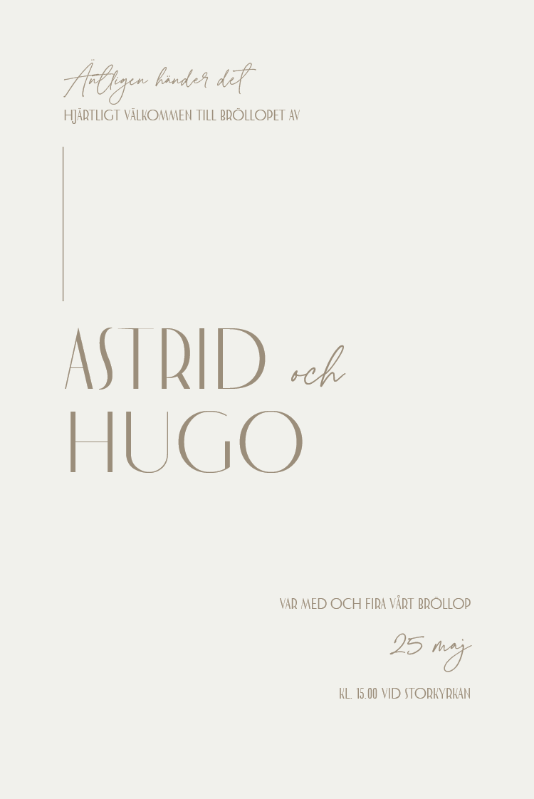 Inbjudningar — Perfekt match