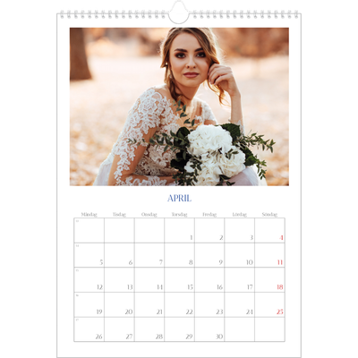 A3 Årskalender — Koboltklassiker [April]