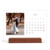 Skrivbordskalender med träställ - Liggande  — Koboltklassiker [Mars]