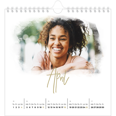 Årskalender kvadratisk — Fotoeffekter [April]