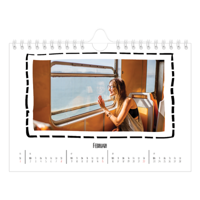 Fotokalender A5 Enkel — Albumögonblick [Februari]