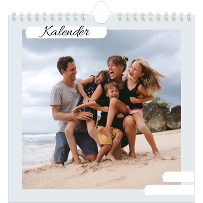 Årskalender kvadratisk — Pastell färger [omslag]