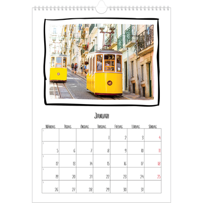 A3 Årskalender — Albumögonblick [Januari]