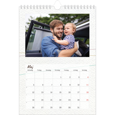 Fotokalender A4 Enkel (20 x 30 cm) — Blompapper [omslag]