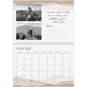 Fotokalender A3 Klassisk — Citatsamling om välbefinnande