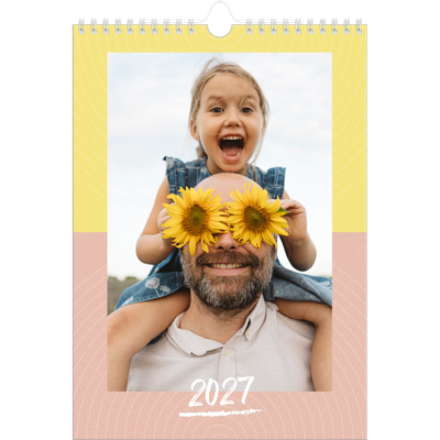 Fotokalender A4 Enkel (20 x 30 cm) — Färg och mönster [omslag]