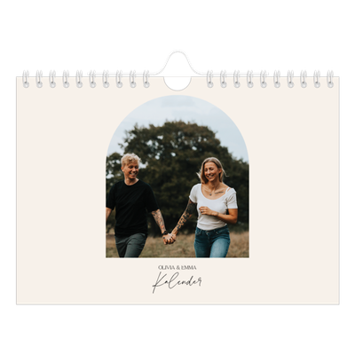 Fotokalender A5 Enkel — Minnen i valv [omslag]