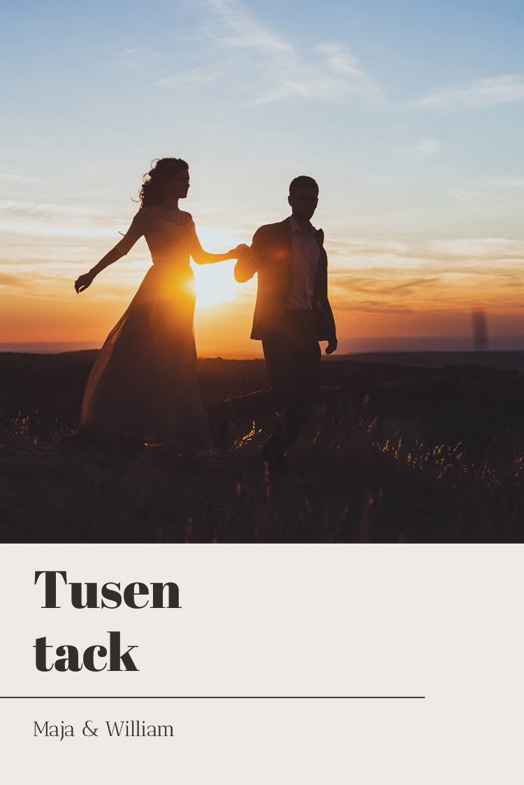 Tack — Vertikal namnskylt