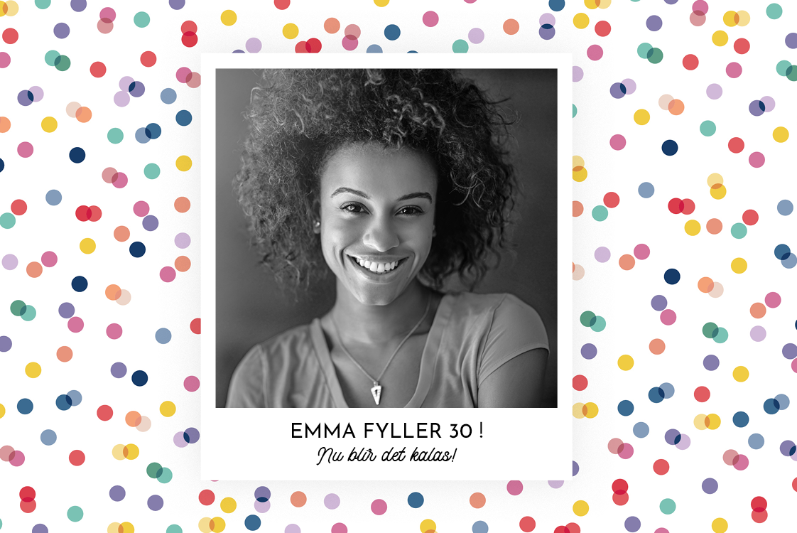 Inbjudningar — Färgglad konfetti