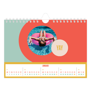 Fotokalender A5 Enkel — Ljust och vackert