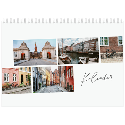 Fotokalender A3 Klassisk (30 x 40 cm) — Stadssemester (vit) [omslag]