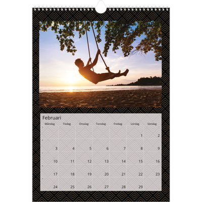 A3 Årskalender — Geometrisk [Februari]