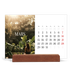 Skrivbordskalender med träställ - Liggande  — Oändlig flykt [Mars]