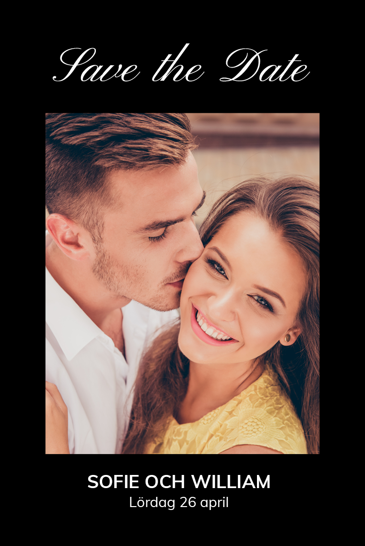 Save the date — Svart