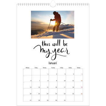 Fotokalender A3 Enkel — Citat