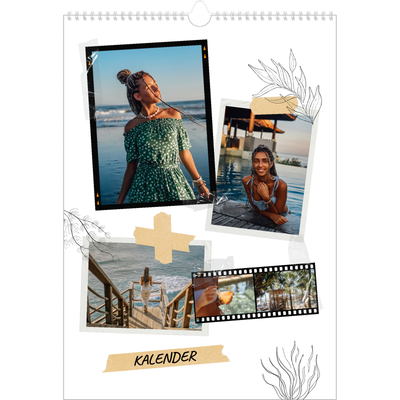 A3 Årskalender — Scrapbook stil [omslag]