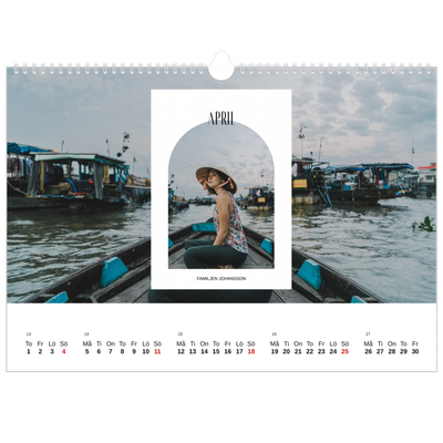 Fotokalender A3 Enkel — Det öppna valvet [April]