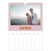 Fotokalender A4 Enkel (20 x 30 cm) — Retro ramar [April]