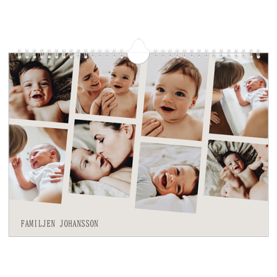 Fotokalender A4 Enkel — Dynamiska bilder [omslag]