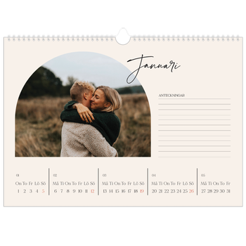Fotokalender A3 Enkel — Minnen i valv
