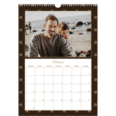 A3 Årskalender — Geometriskt mönster [Februari]