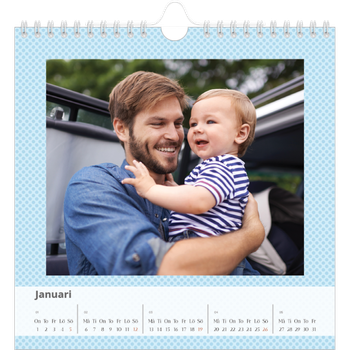 Fotokalender Kvadratisk — Pastell mönster