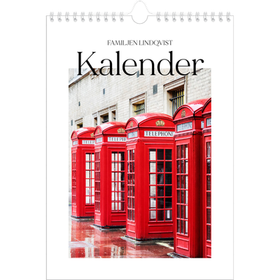 Fotokalender A4 Enkel (20 x 30 cm) — Min reseskildring [omslag]