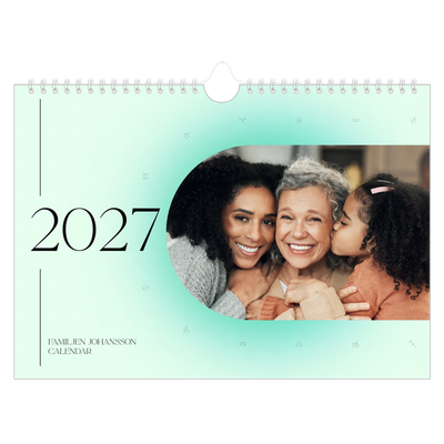 Fotokalender A4 Enkel — Stjärnteckens färger [omslag]