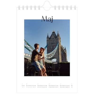 Fotokalender A5 Enkel — Min reseskildring [Maj]