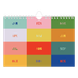 Fotokalender A5 Enkel — Färgglad kalender [omslag]