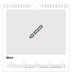 Årskalender kvadratisk — Designa din egna fotoprodukt [Mars]