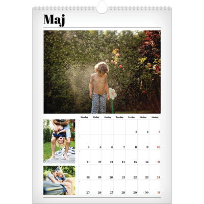 A3 Årskalender — Tidningsstil [omslag]