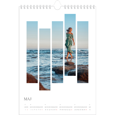 Fotokalender A4 Enkel (20 x 30 cm) — Resemosaiker [Maj]